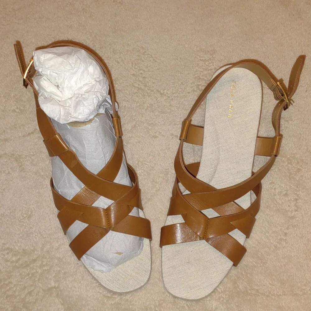👣COLE HAAN Crystal Espadrille Sandal in Honey